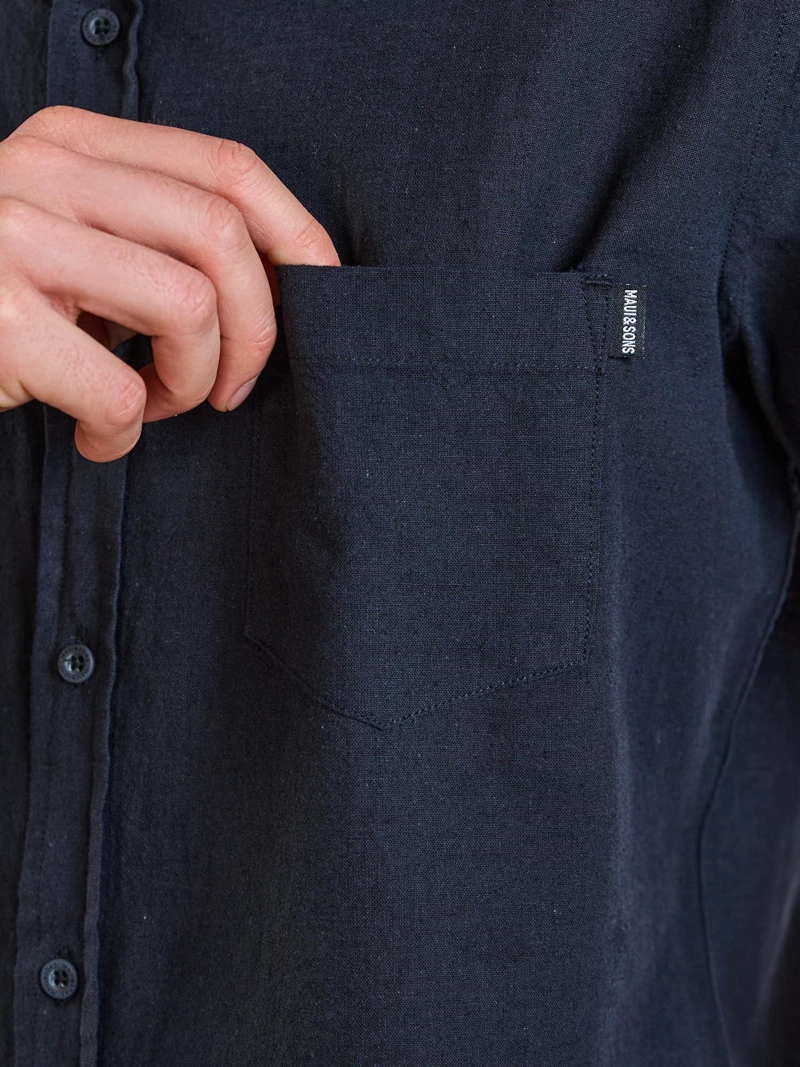 CAMISA MC KOA NEGRO HOMBRE MAUI AND SONS - 5