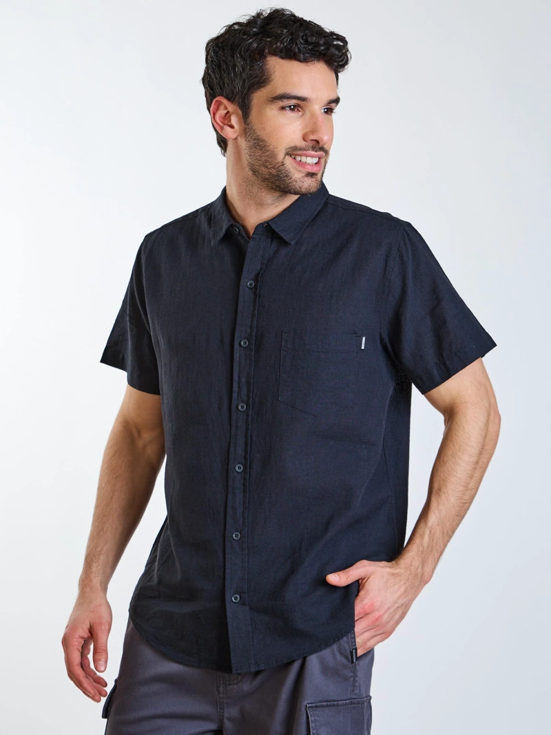 CAMISA MC KOA NEGRO HOMBRE MAUI AND SONS - 6