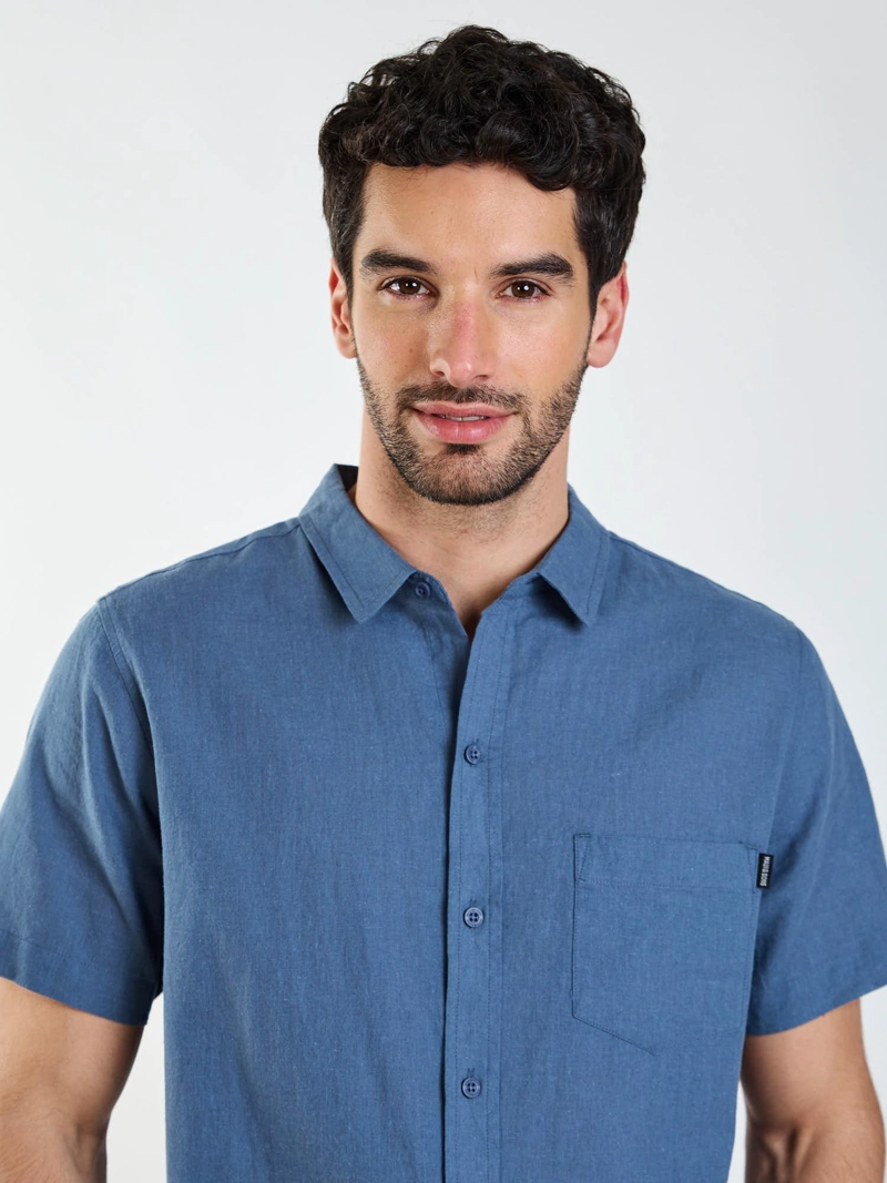 CAMISA MC KOA AZUL HOMBRE MAUI AND SONS - 4