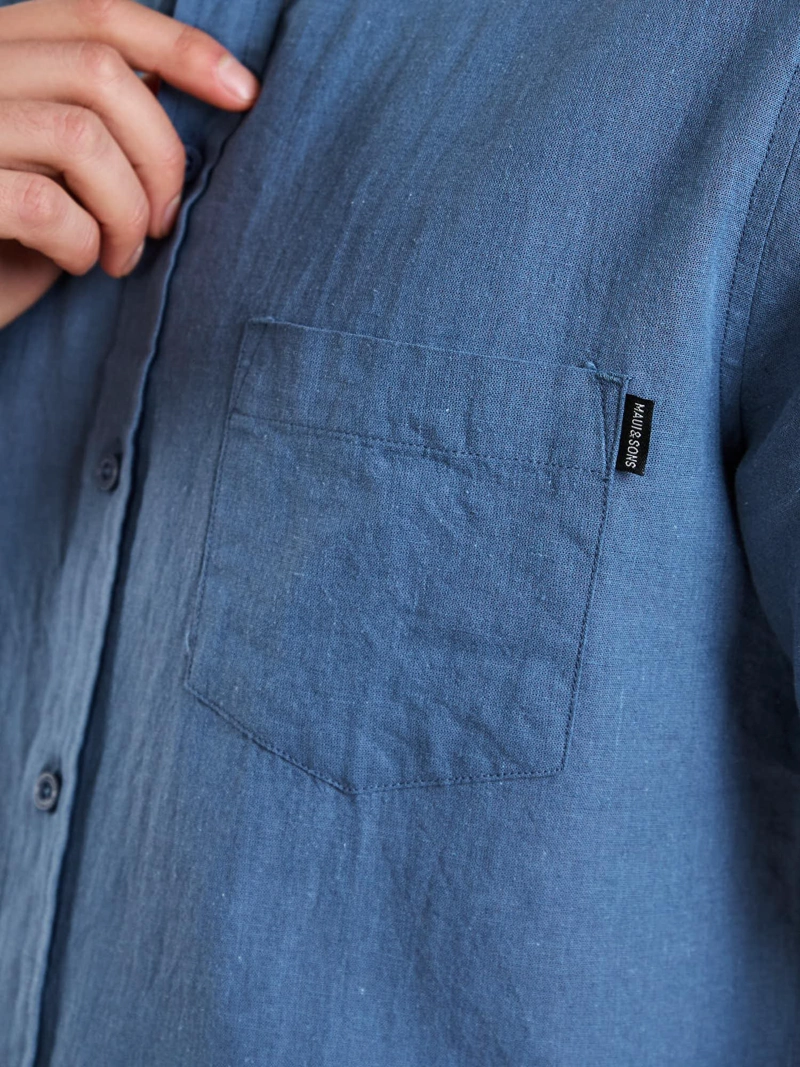CAMISA MC KOA AZUL HOMBRE MAUI AND SONS - 5