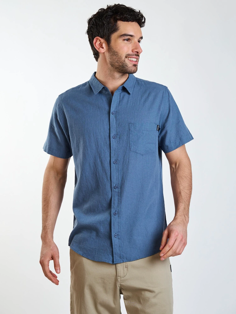 CAMISA MC KOA AZUL HOMBRE MAUI AND SONS - 6