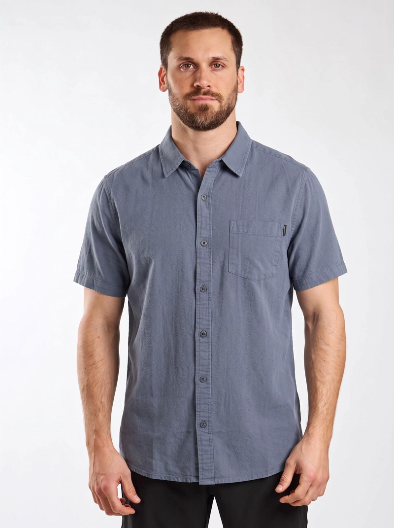 CAMISA MC ALOHA CELESTE HOMBRE MAUI AND SONS - 1