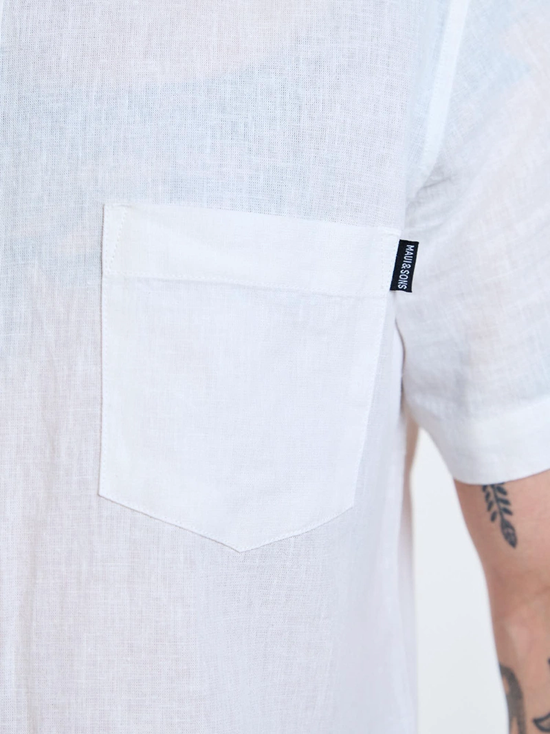 CAMISA MC KOA BLANCO HOMBRE MAUI AND SONS - 5