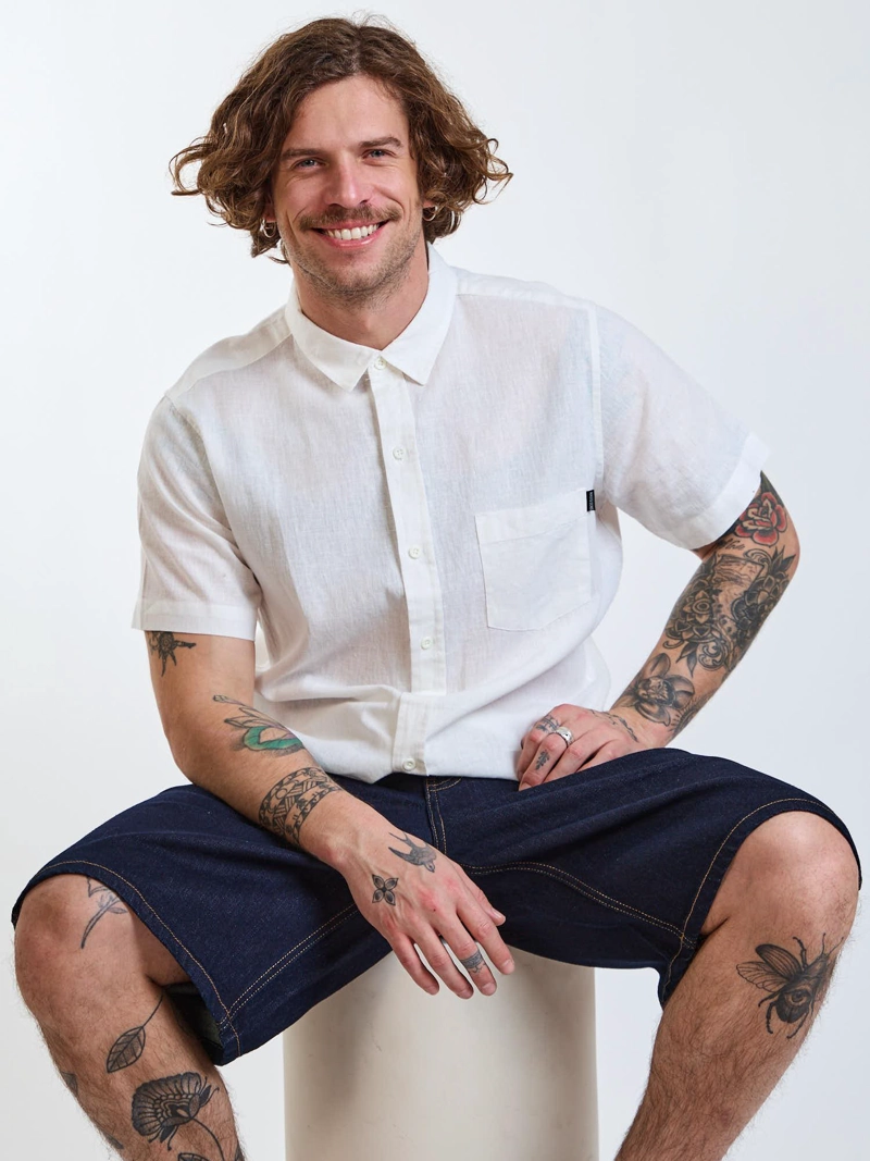 CAMISA MC KOA BLANCO HOMBRE MAUI AND SONS - 7