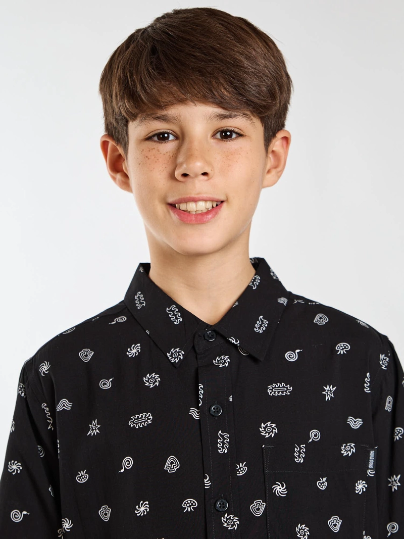 CAMISA MC PALMY MULTICOLOR INFANTIL MAUI AND SONS - 4
