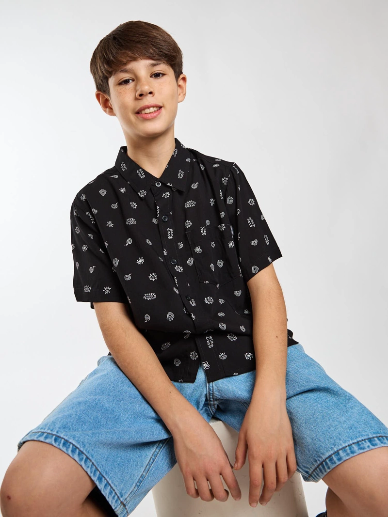 CAMISA MC PALMY MULTICOLOR INFANTIL MAUI AND SONS - 7