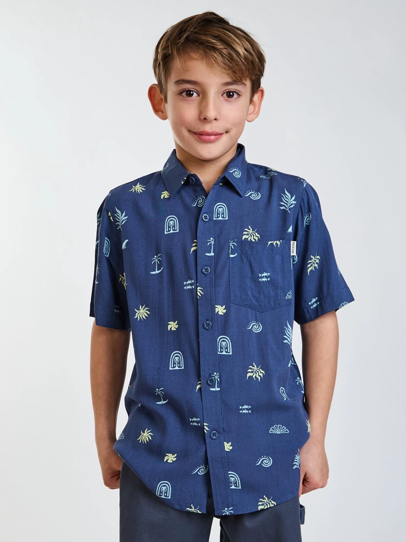 CAMISA MC RIPPY MULTICOLOR INFANTIL MAUI AND SONS - 1