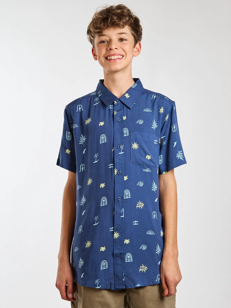 CAMISA MC TIKI MULTICOLOR INFANTIL MAUI AND SONS - 1