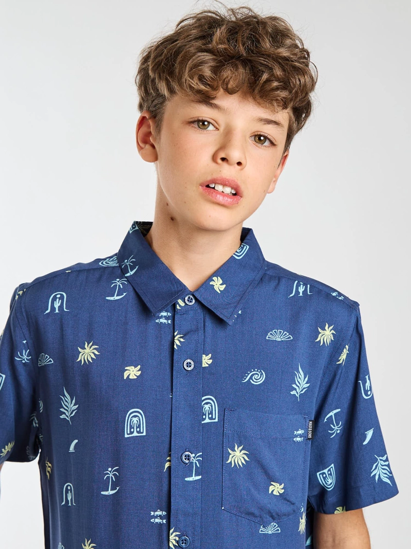 CAMISA MC TIKI MULTICOLOR INFANTIL MAUI AND SONS - 4