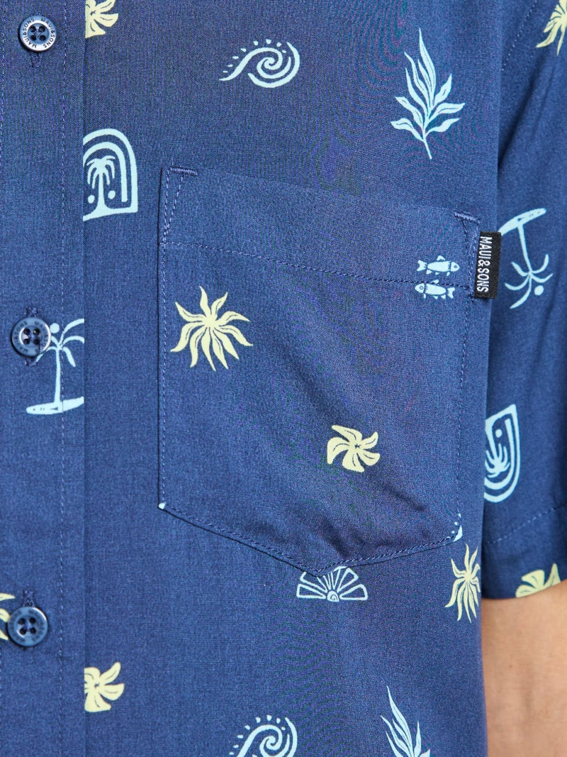 CAMISA MC TIKI MULTICOLOR INFANTIL MAUI AND SONS - 5