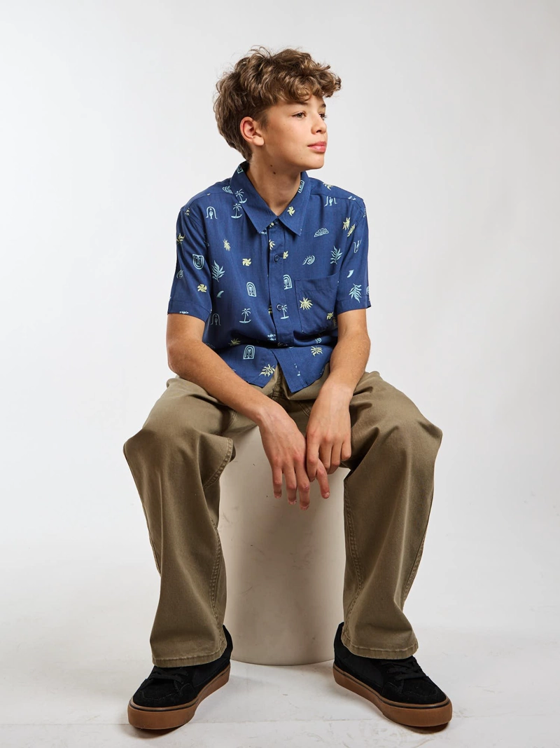 CAMISA MC TIKI MULTICOLOR INFANTIL MAUI AND SONS - 7