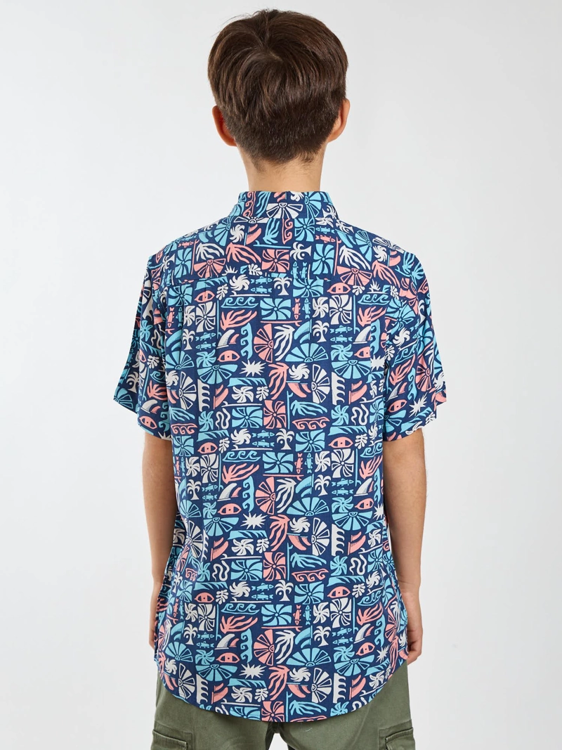 CAMISA MC SOLARO MULTICOLOR INFANTIL MAUI AND SONS - 2