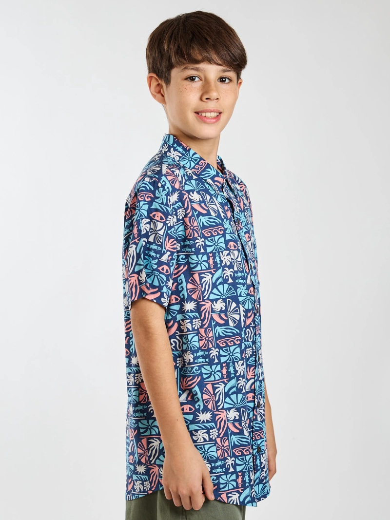 CAMISA MC SOLARO MULTICOLOR INFANTIL MAUI AND SONS - 3
