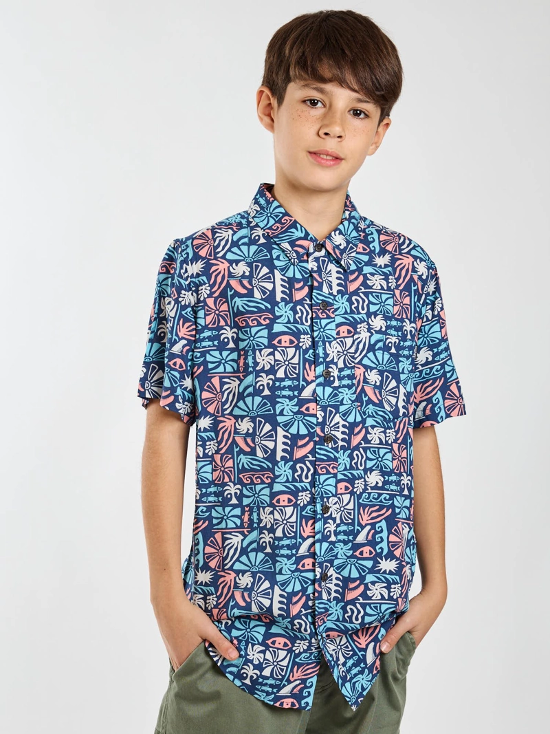 CAMISA MC SOLARO MULTICOLOR INFANTIL MAUI AND SONS - 6