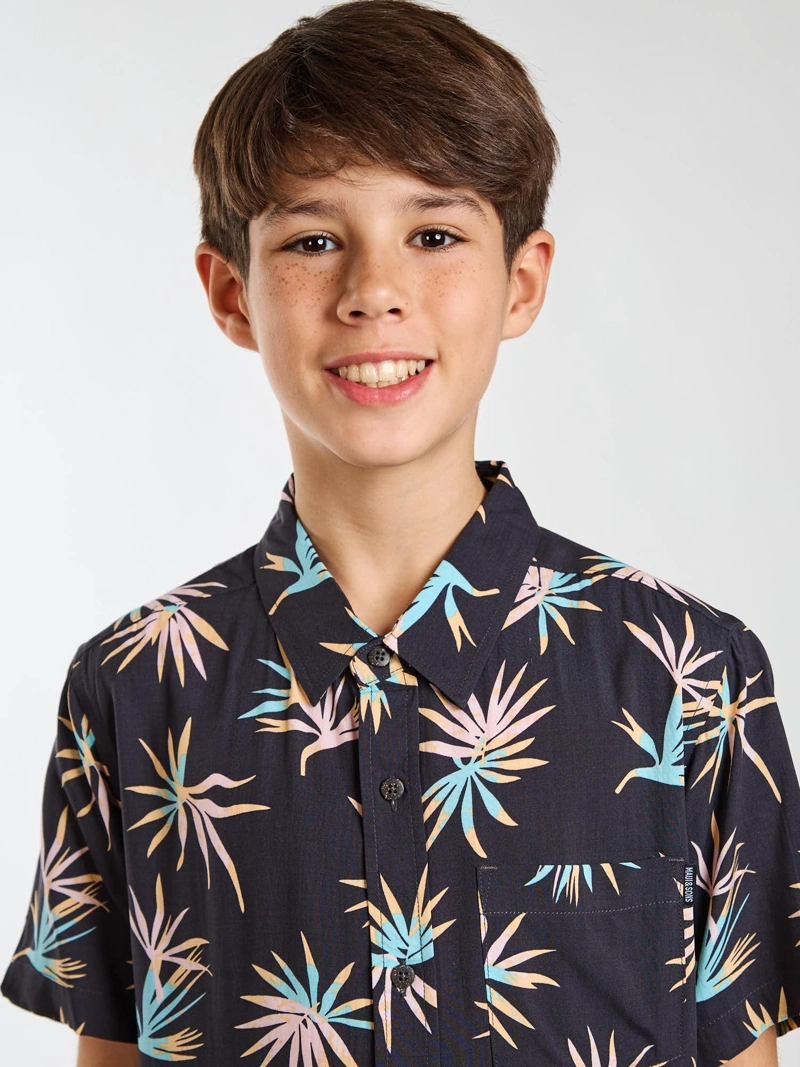 CAMISA MC WAVELY MULTICOLOR INFANTIL MAUI AND SONS - 4