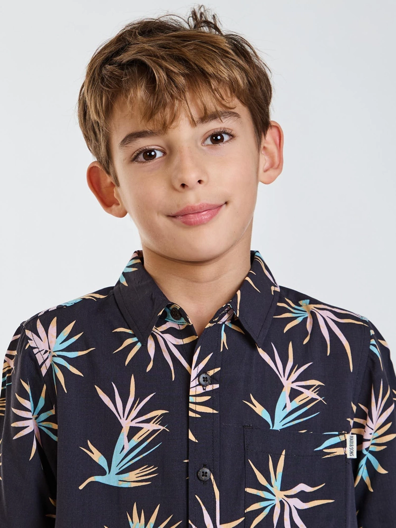 CAMISA MC SUNWAVE MULTICOLOR INFANTIL MAUI AND SONS - 4