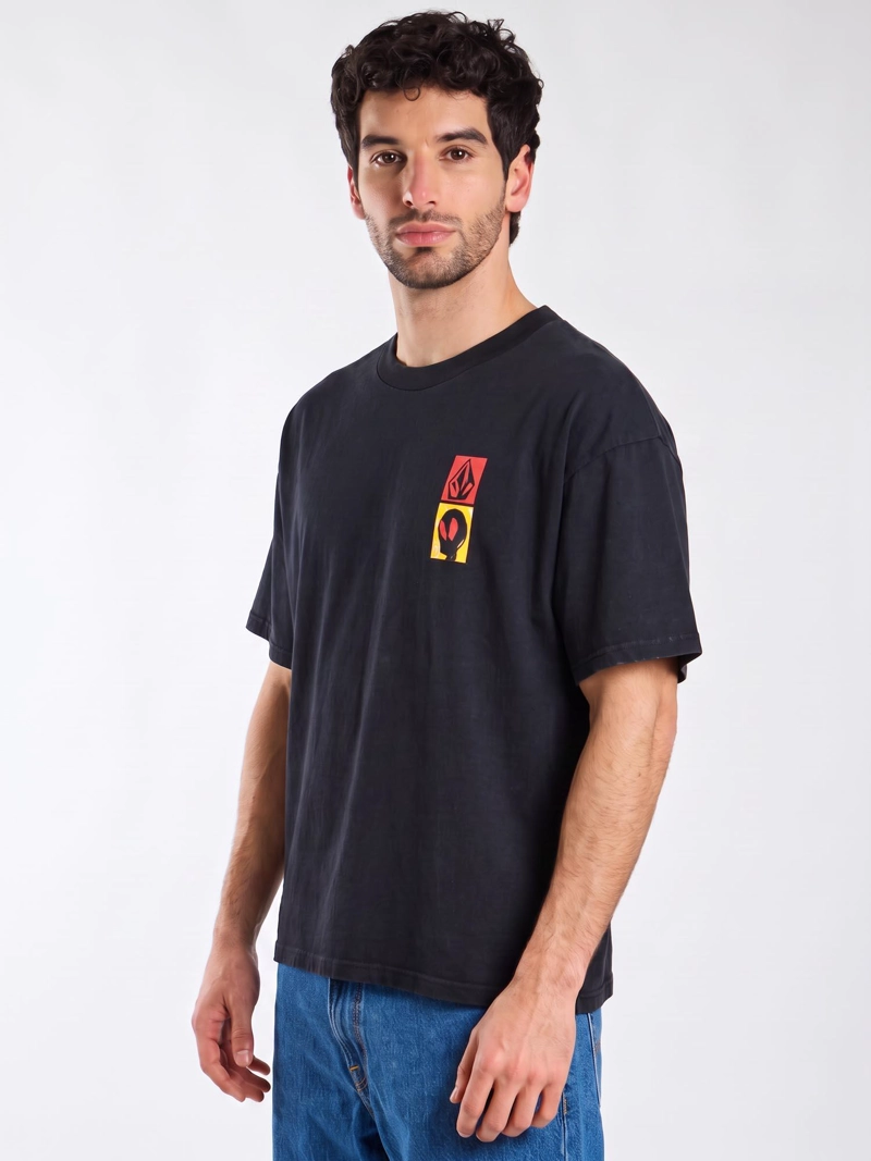POLERA MC POUR DECISIONS NEGRO HOMBRE VOLCOM - 1