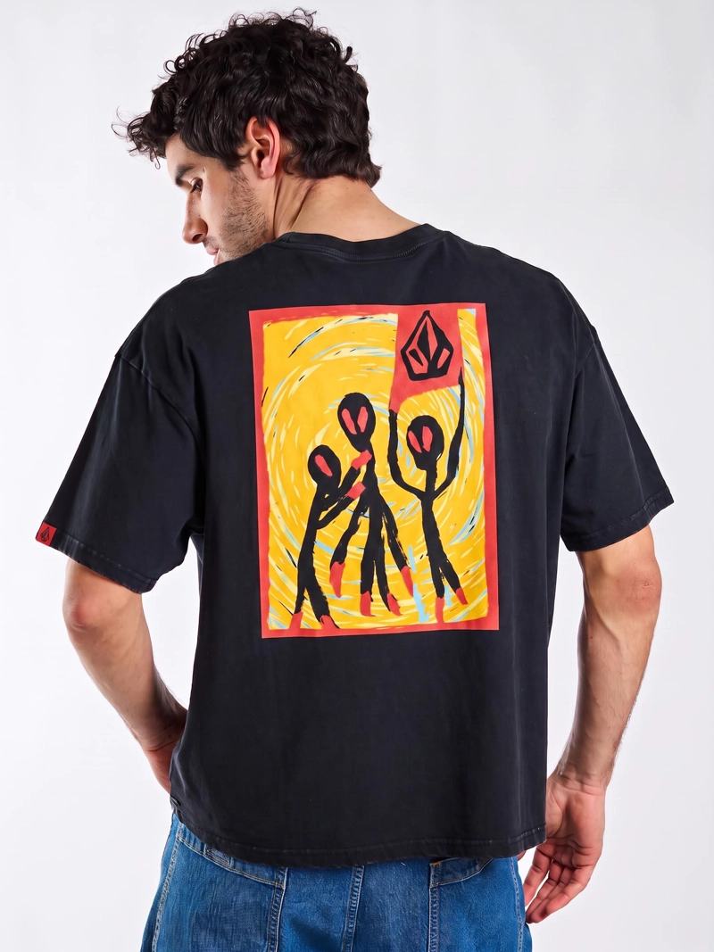 POLERA MC POUR DECISIONS NEGRO HOMBRE VOLCOM - 3