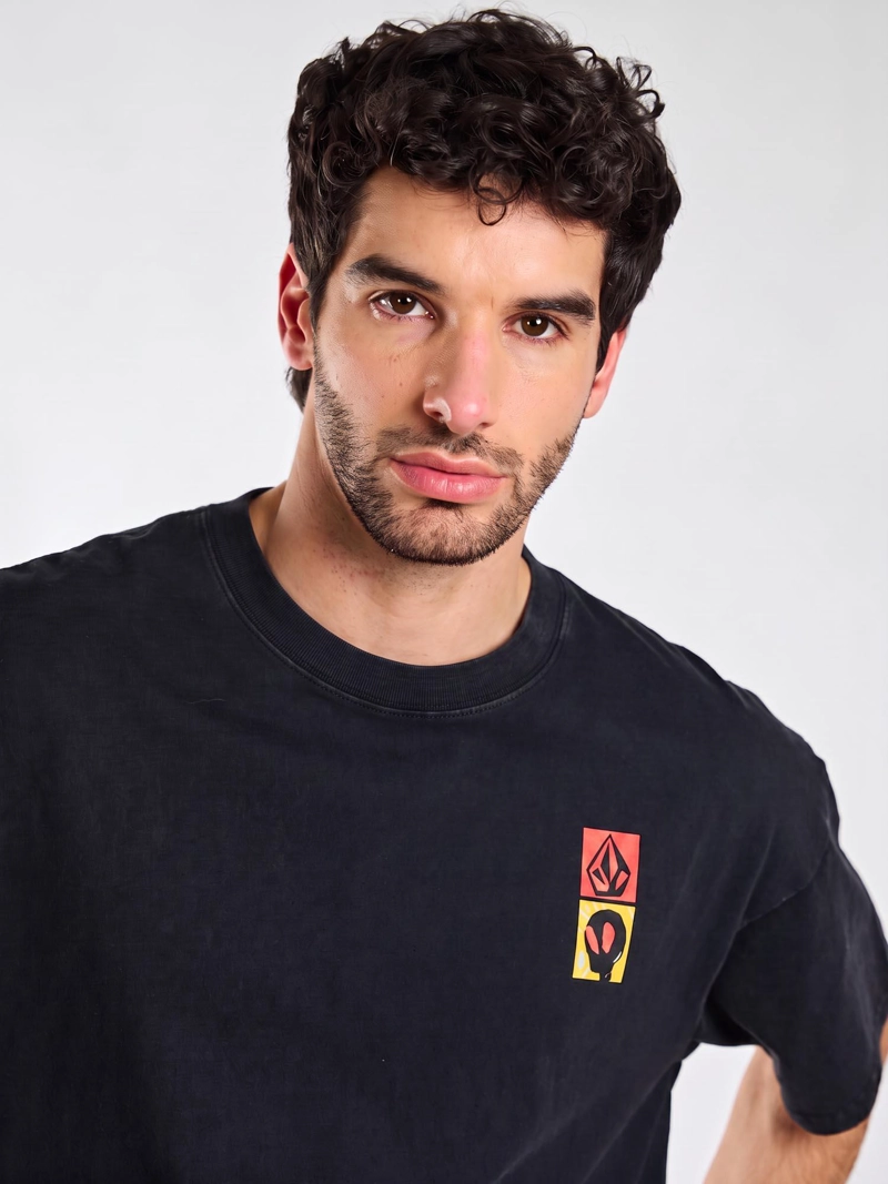 POLERA MC POUR DECISIONS NEGRO HOMBRE VOLCOM - 4