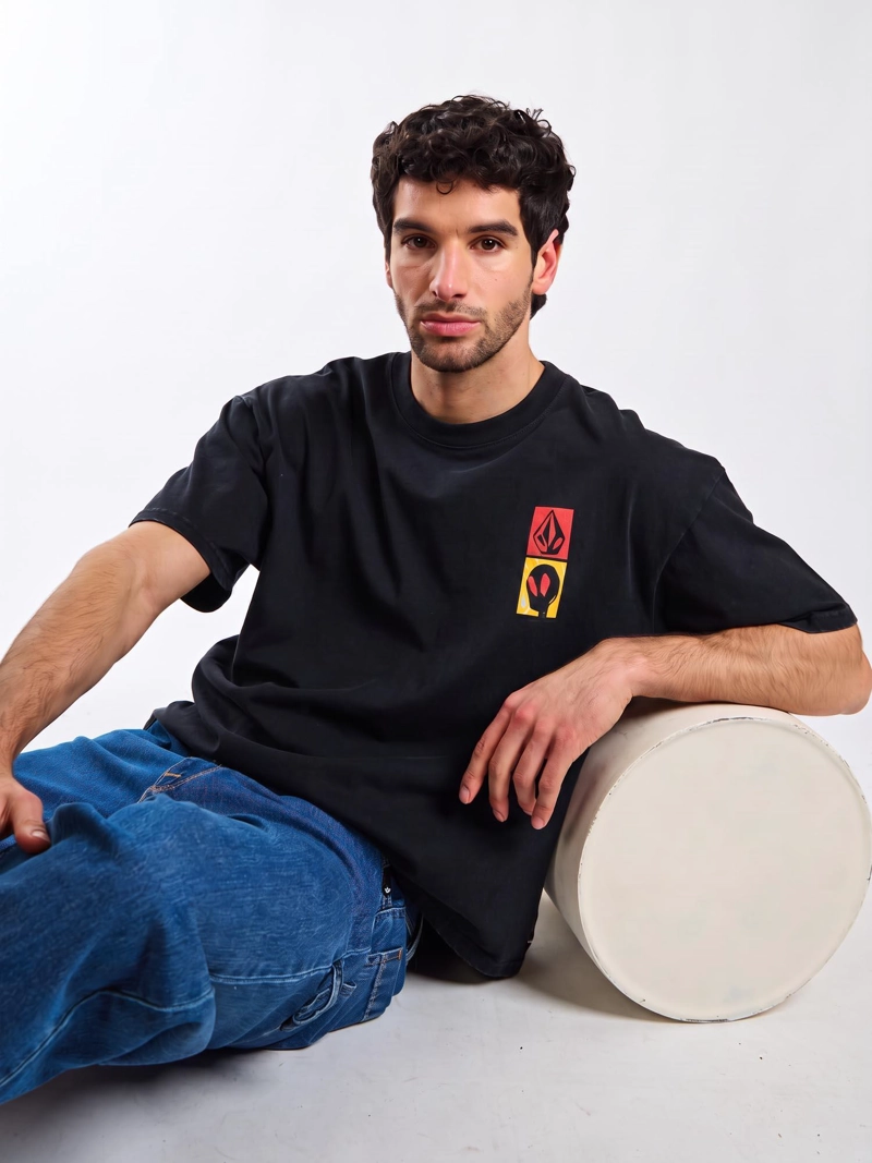 POLERA MC POUR DECISIONS NEGRO HOMBRE VOLCOM - 5