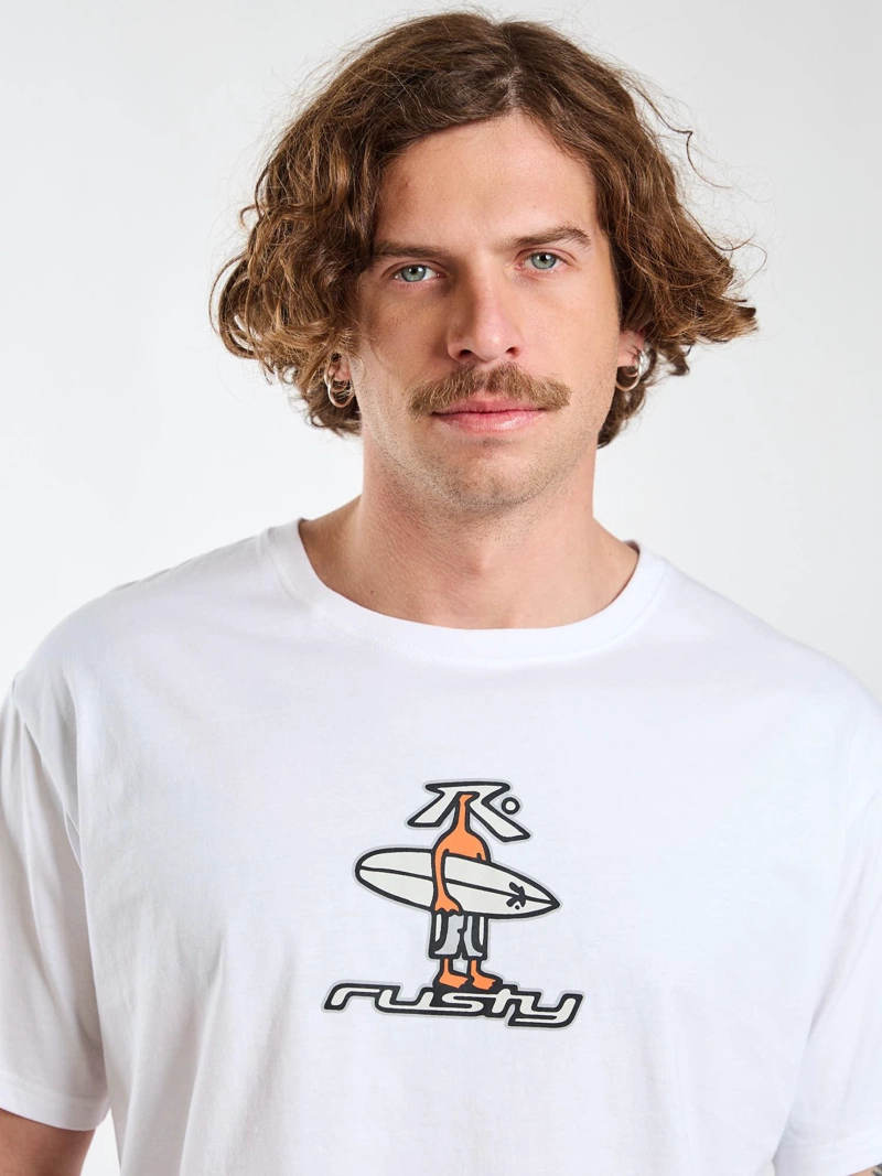 POLERA MC COASTAL BLANCO HOMBRE RUSTY - 5
