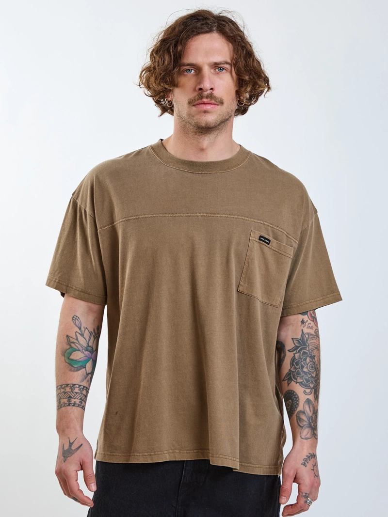 POLERA BOXY REALLITY FAB BEIGE HOMBRE VOLCOM - 1