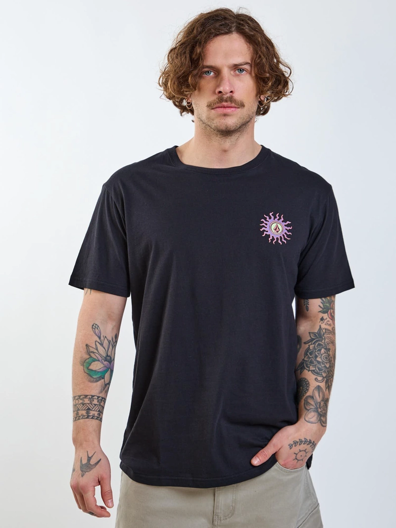 POLERA MC MORRISTONE NEGRO HOMBRE VOLCOM - 7