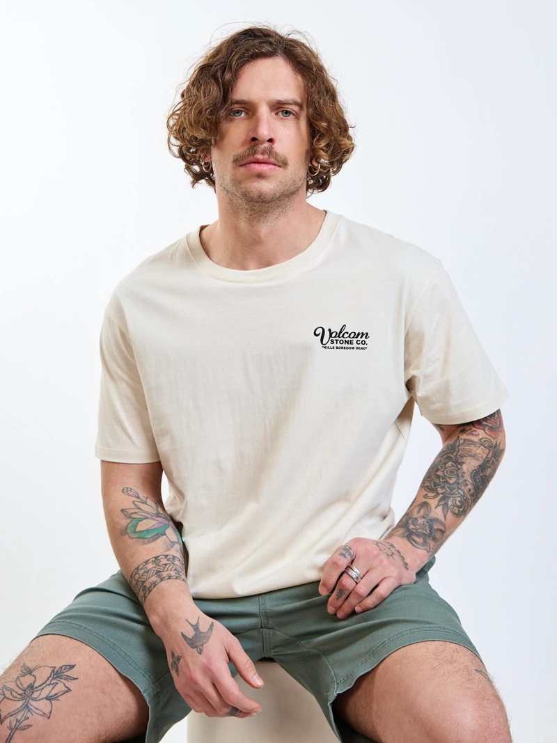 POLERA MC MIGRANE BEIGE HOMBRE VOLCOM - 8