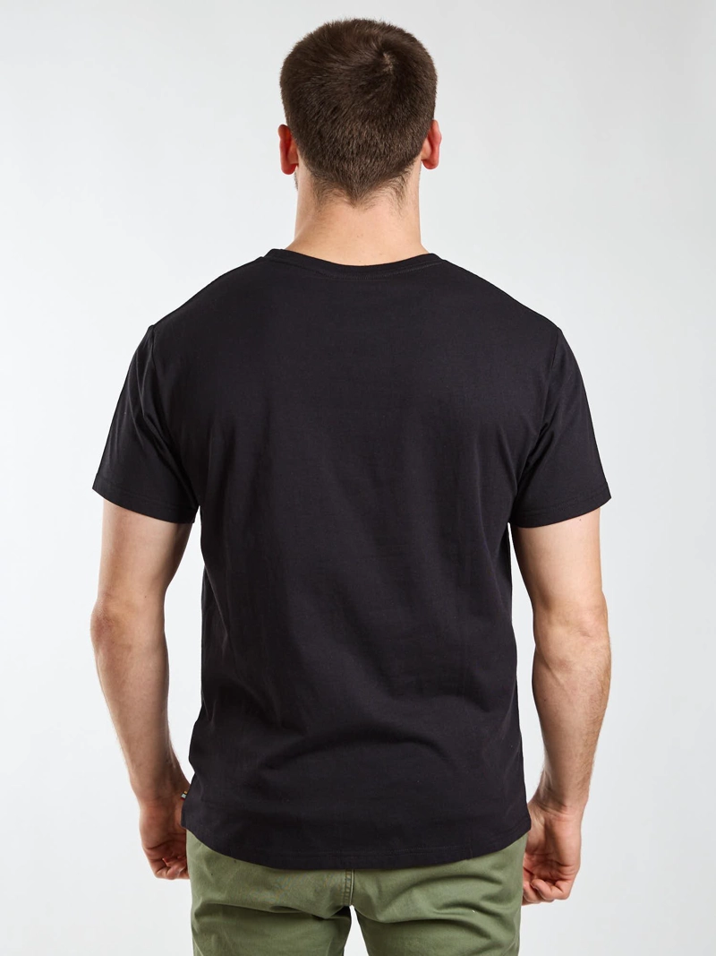 POLERA MC COASTAL NEGRO HOMBRE RUSTY - 4