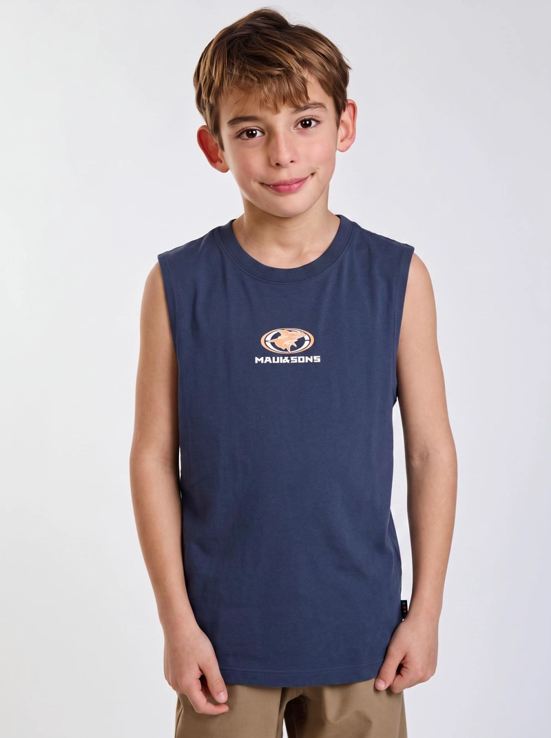 POLERA SM NOHO AZUL INFANTIL MAUI AND SONS - 1