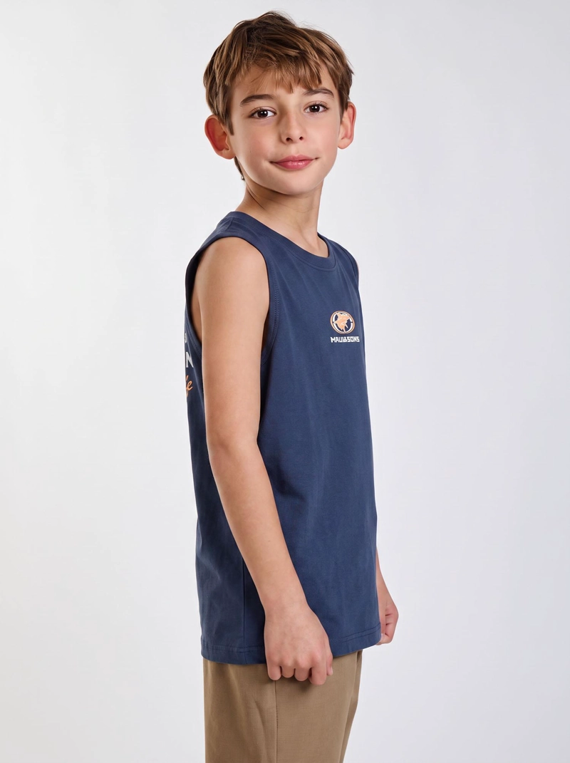 POLERA SM NOHO AZUL INFANTIL MAUI AND SONS - 2
