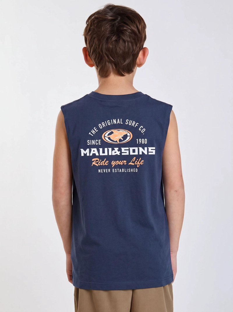 POLERA SM NOHO AZUL INFANTIL MAUI AND SONS - 3