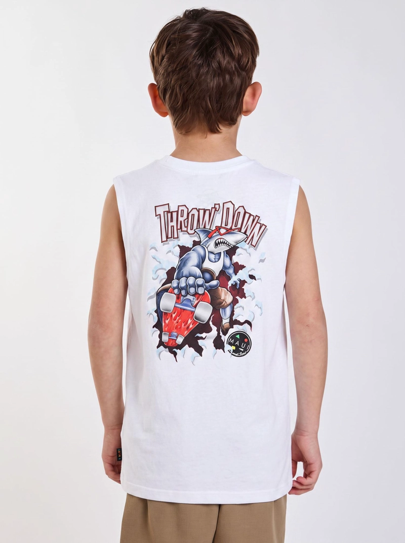 POLERA SM SKATER BLANCO INFANTIL MAUI AND SONS - 3