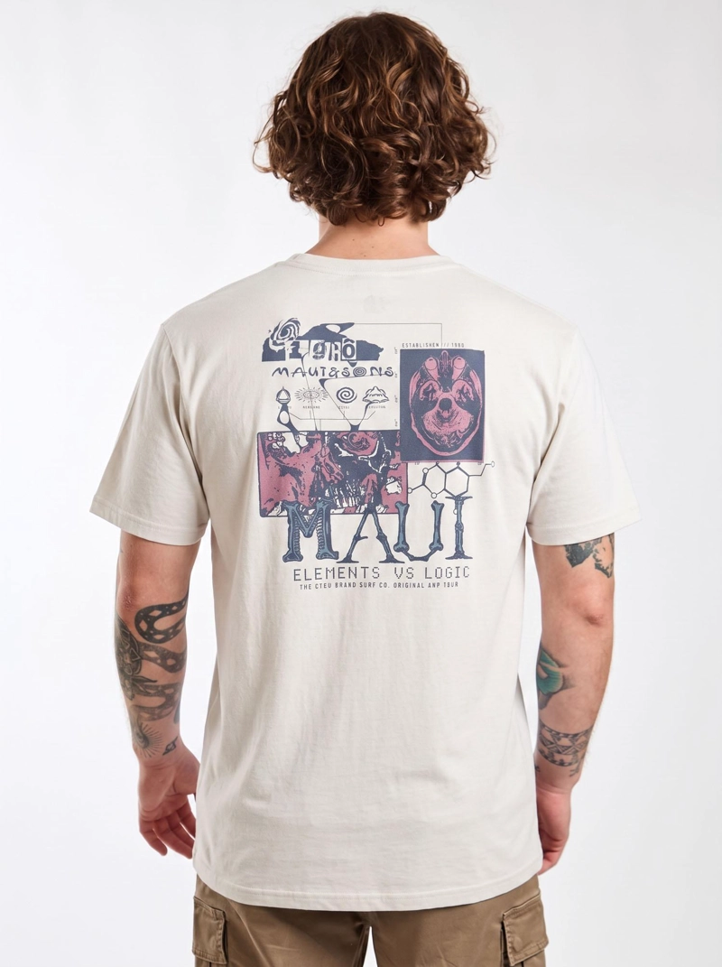 POLERA MC SUNSET BLANCO HOMBRE MAUI AND SONS - 2