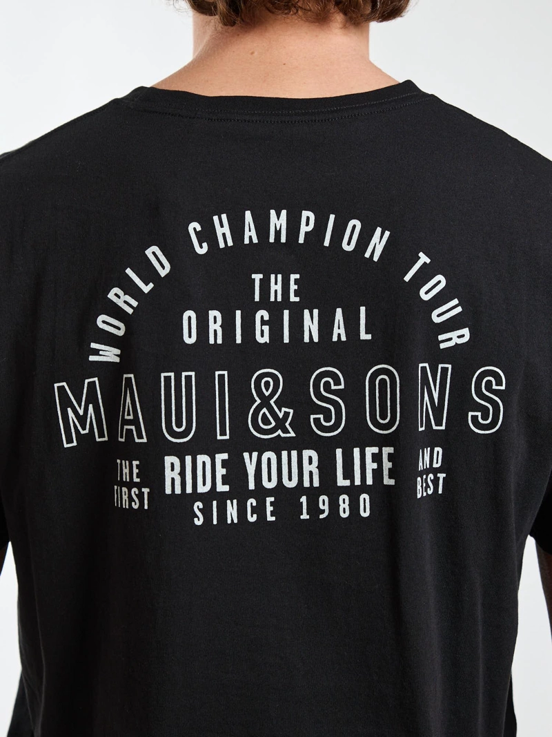 POLERA MC RIDE NEGRO HOMBRE MAUI AND SONS - 4
