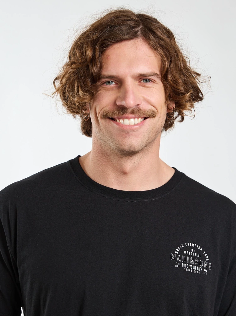 POLERA MC RIDE NEGRO HOMBRE MAUI AND SONS - 5