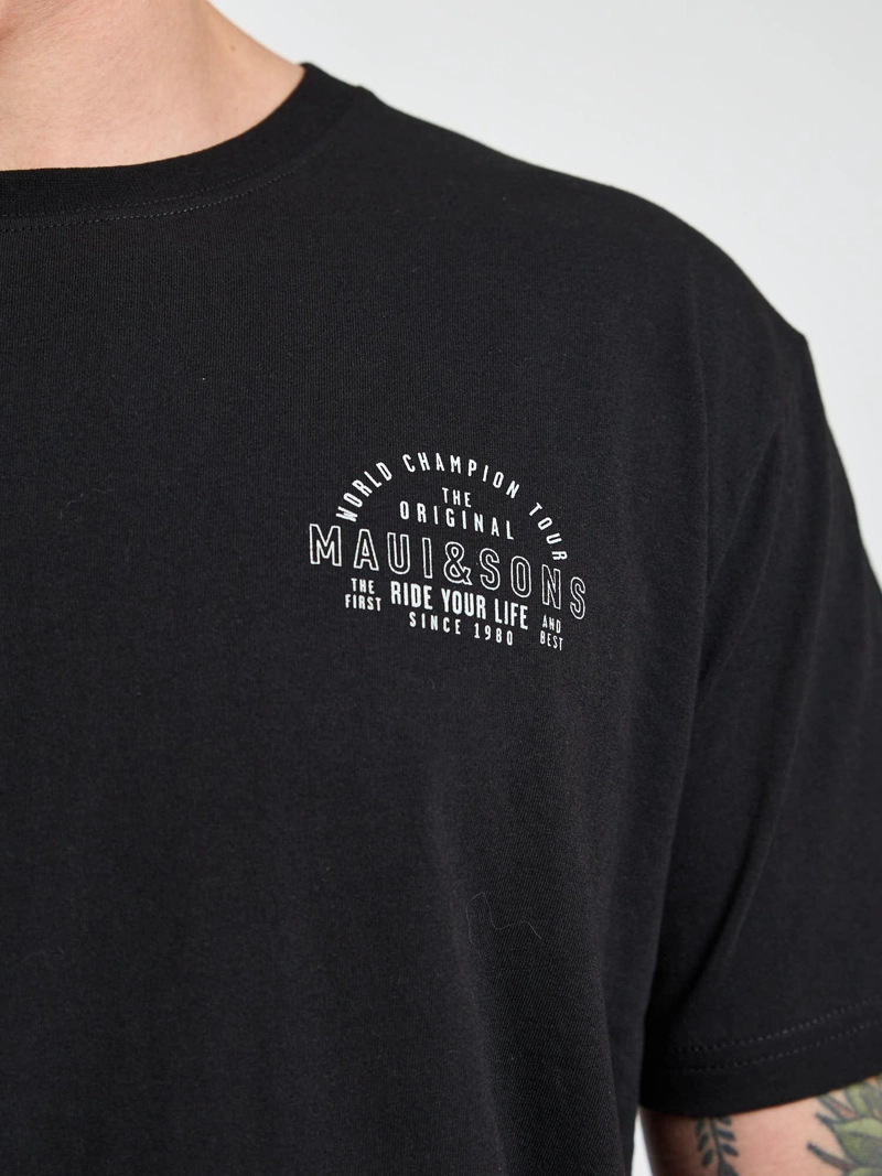 POLERA MC RIDE NEGRO HOMBRE MAUI AND SONS - 6
