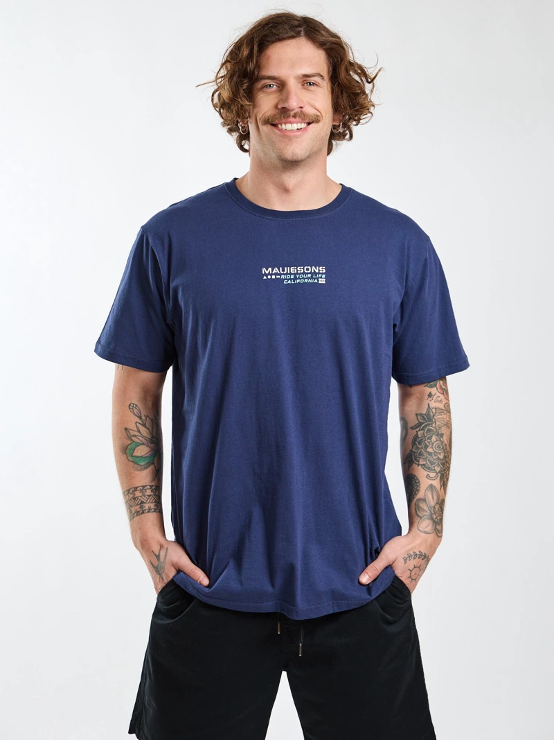 POLERA MC VIBES AZUL HOMBRE MAUI AND SONS - 6