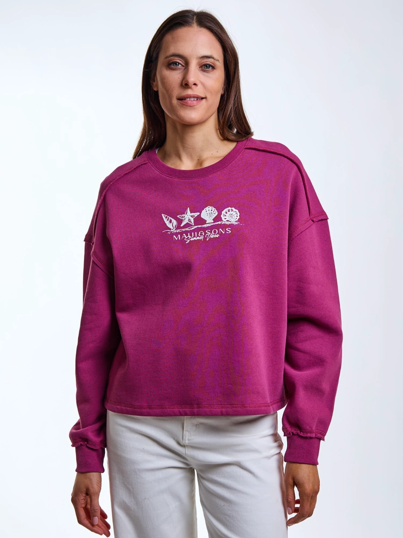 POLERON CR MALVA ROSADO MUJER MAUI AND SONS - 1