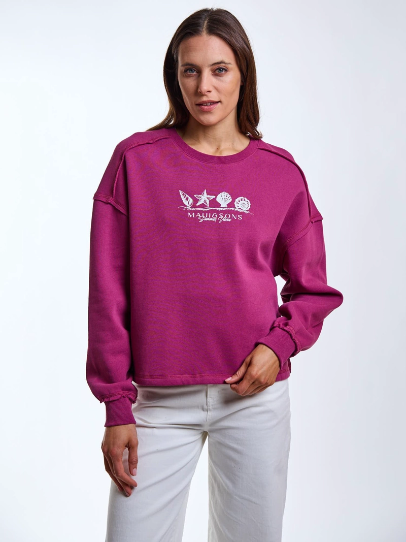 POLERON CR MALVA ROSADO MUJER MAUI AND SONS - 5