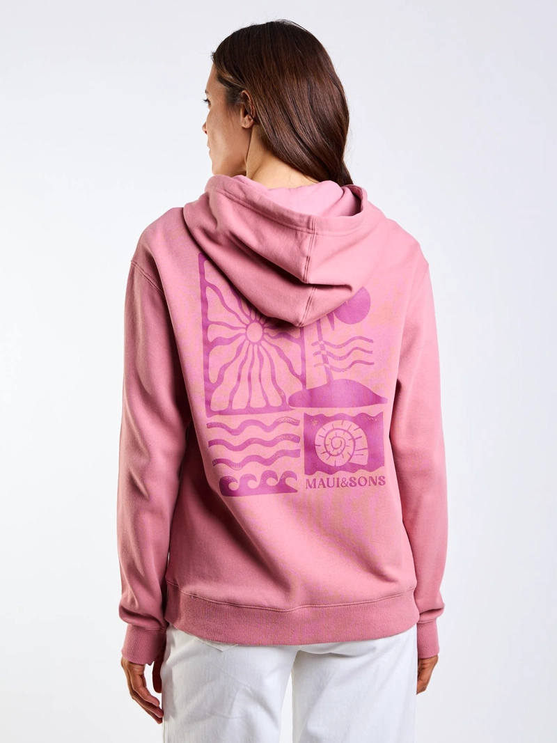 POLERON FZ ROSA ROSADO MUJER MAUI AND SONS - 2