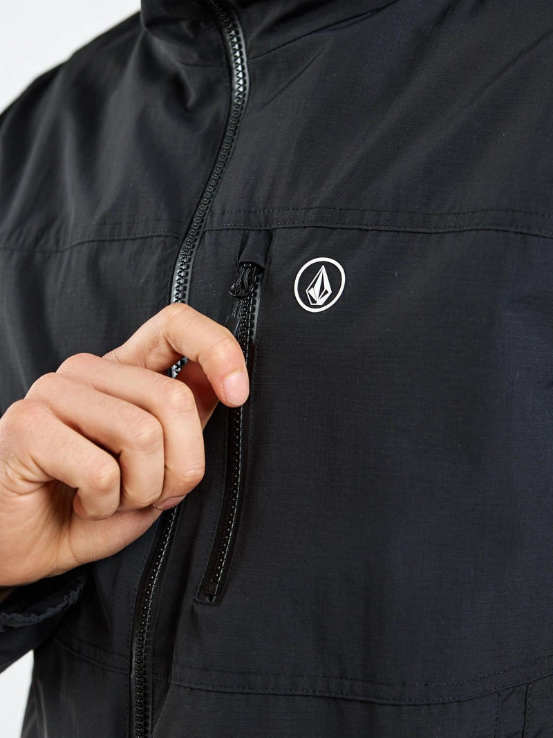 CORTAVIENTO PULSE NEGRO HOMBRE VOLCOM - 5