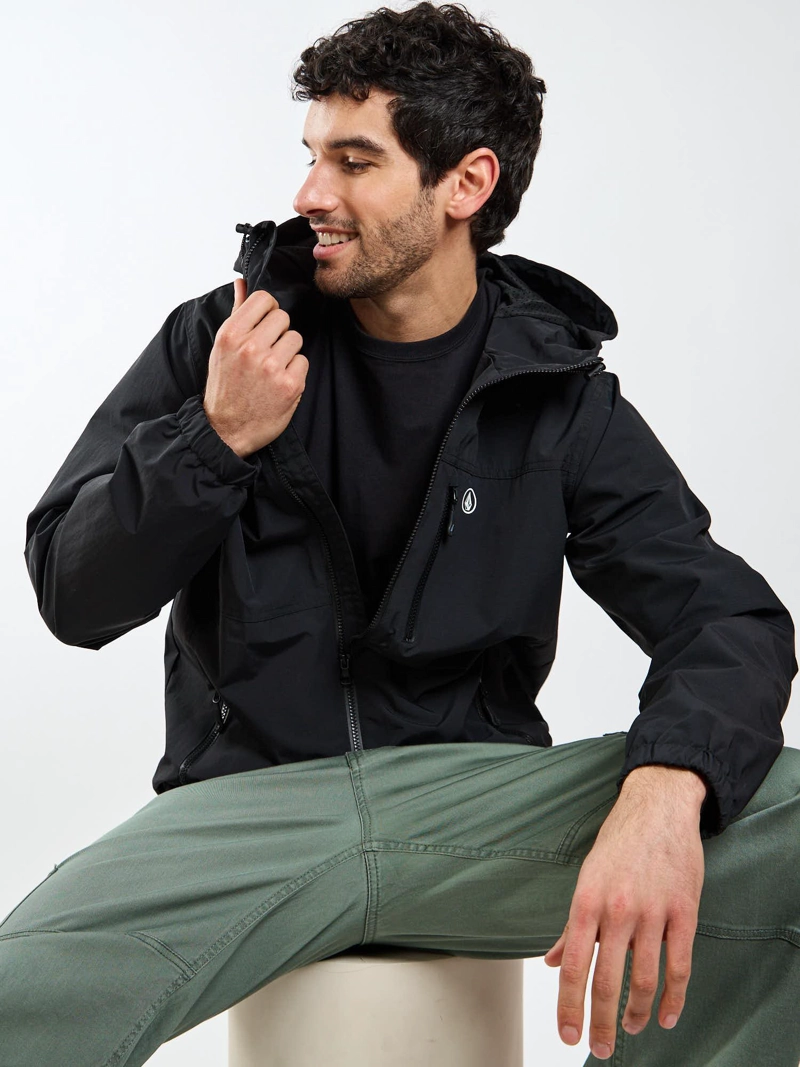 CORTAVIENTO PULSE NEGRO HOMBRE VOLCOM - 9