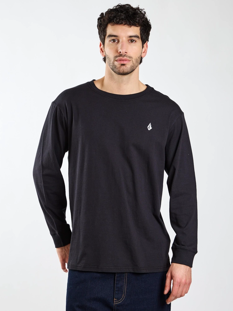 POLERA ML FRACTURE NEGRO HOMBRE VOLCOM - 1