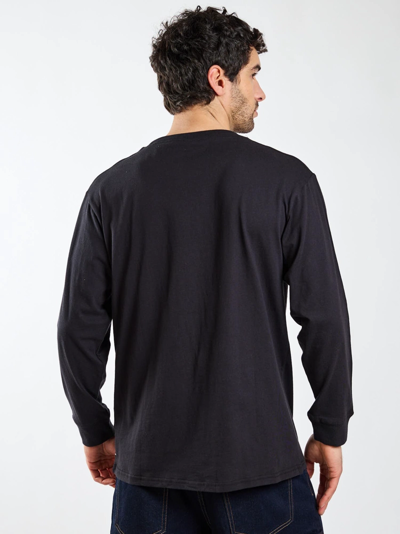 POLERA ML FRACTURE NEGRO HOMBRE VOLCOM - 2