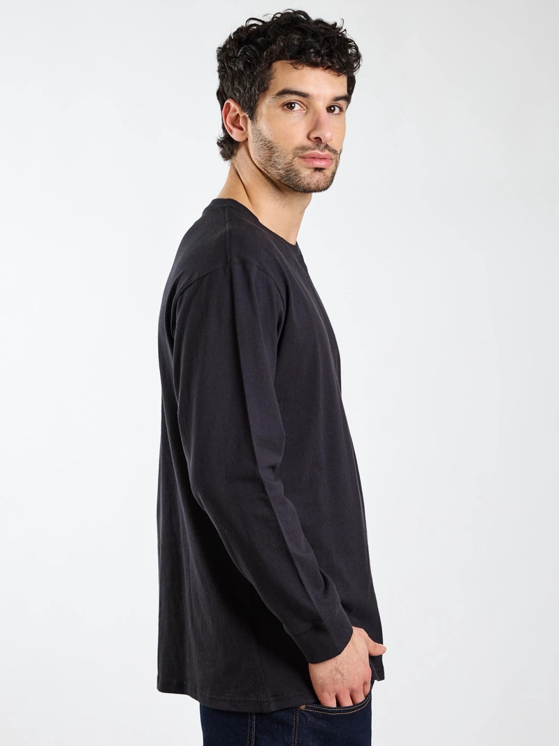 POLERA ML FRACTURE NEGRO HOMBRE VOLCOM - 3