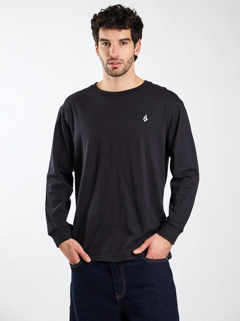 POLERA ML FRACTURE NEGRO HOMBRE VOLCOM - 6