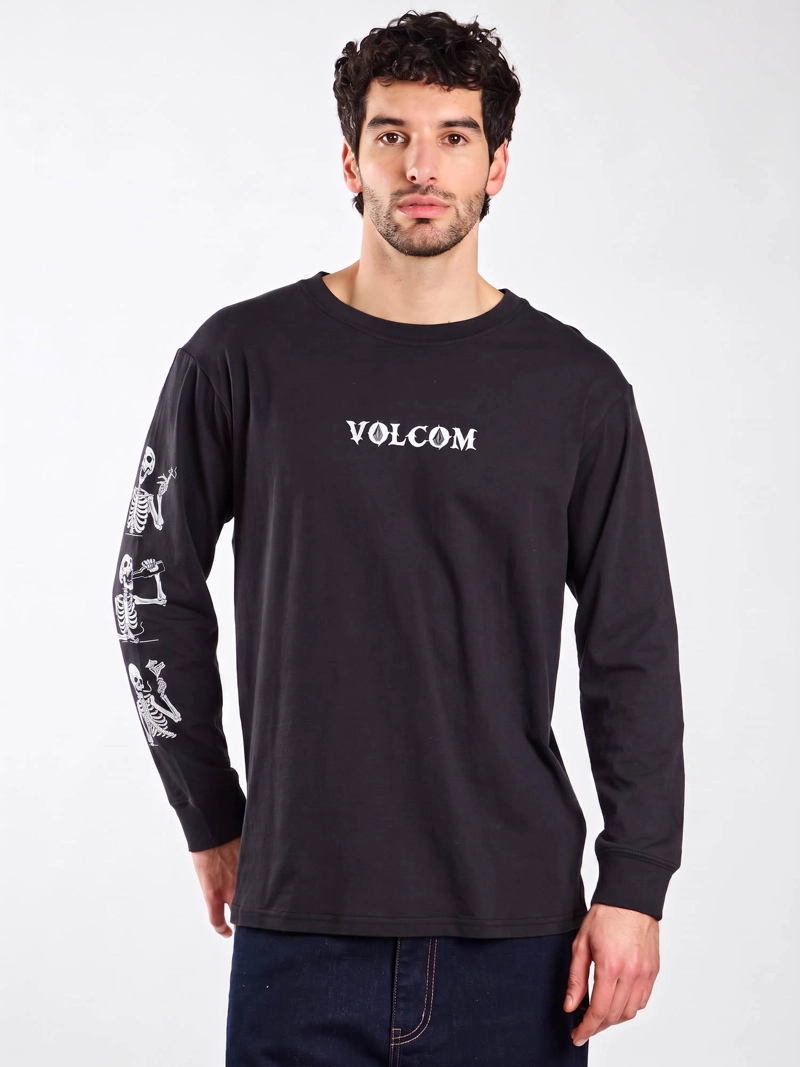 POLERA ML OUTLIER NEGRO HOMBRE VOLCOM - 1