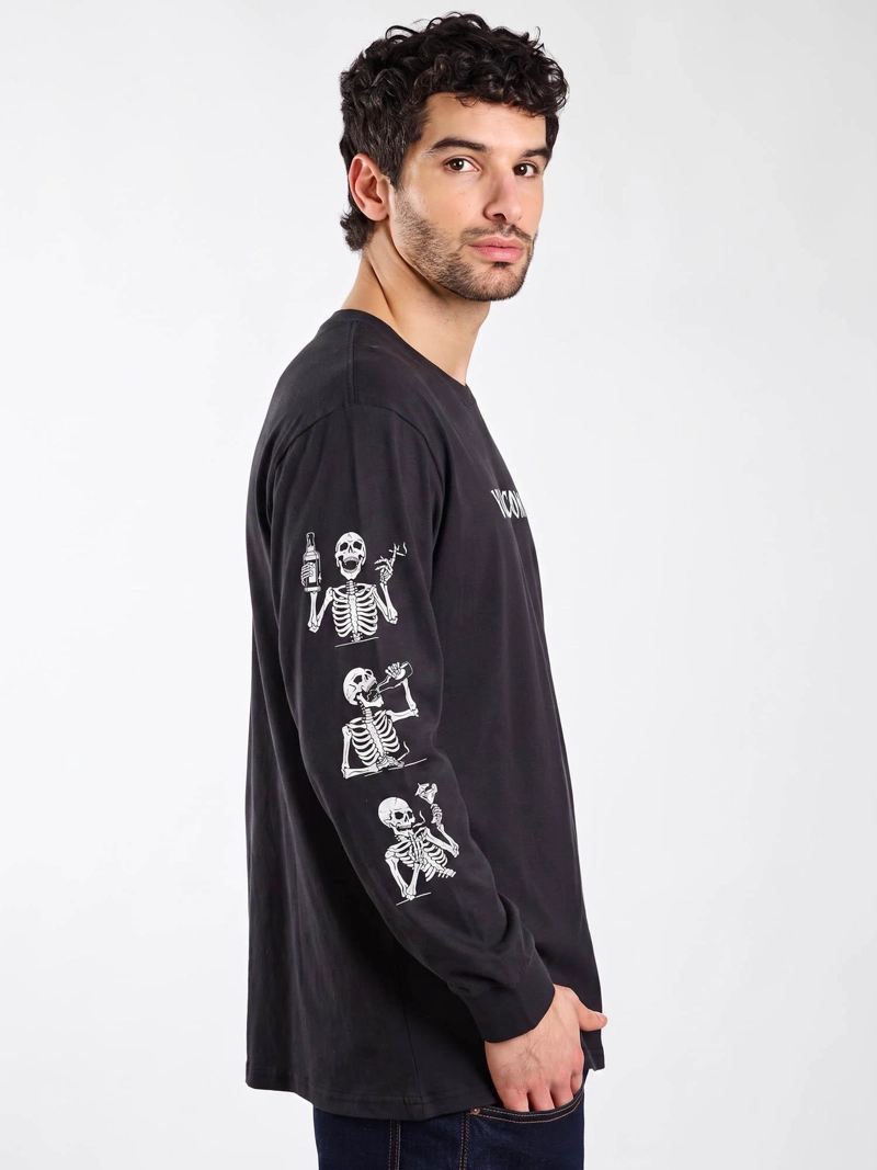POLERA ML OUTLIER NEGRO HOMBRE VOLCOM - 3