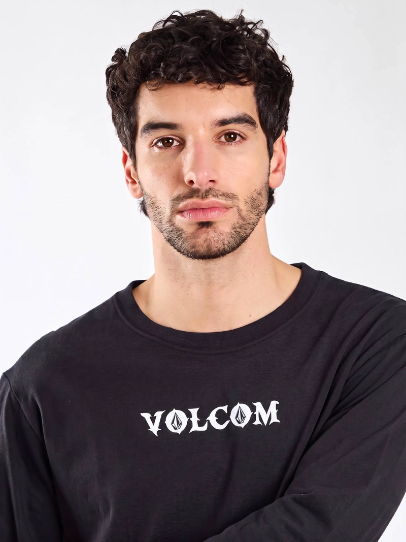POLERA ML OUTLIER NEGRO HOMBRE VOLCOM - 4